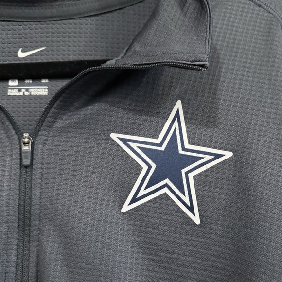Nike Dri-Fit Dallas Cowboys Dark Gray Quarter-Zip Side 3XL - Picture 3 of 7